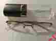 5041080 Edgeglow Topaz Insight Stainless Steel Reading Glasses Rimless Womens 1.00 Nwt