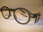 5055130085460 Montana Auth Vintage Designer Preppy Round Reading Glasses Grey New 3.00