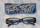 51017-137 Foster Grant New Without Tags Blue Floral Pattern Readers Case