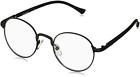 53703 Morgan Glib Round Reading Glasses Matte Black Power 787039249920