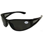 556 Sports Wrap Nearly Invisible Line Bifocal Sunglass Readers 653407314029