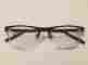599921 Unbranded Unisex Black Half-rim Prescription Glasses