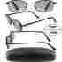 5bkreader Generic Mens High Power Reading Glasses Matte Black Frame 5.00 Magnification W Case