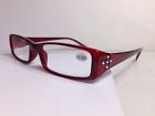 5rsr Georgio Caponi Readers Womens Rhinestone Reading Glasses Red Nwt