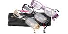 6-41-257-3mix-175 Soolala Womens Designer Fashion Rhinestone Lightweight Reading Glasses