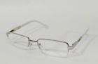 60218-me0015-15-3gbr063 Geoffrey Beene Silver White Reading Eyeglasses Frames Vintage Retro