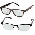 60380-75714 Icon New Pack Black Woodgrain Print Mens Reading Glasses