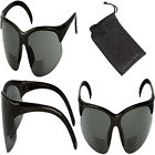 640746619120 Sport Wrap Bifocal Sunglasses Outdoor Black Large Eyewear