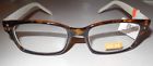 686317223068 Borghese Reading Glasses Brown Tortoise