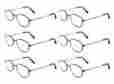 6blkmtl Mr Reading Glasses 1.25 6 Pair All Black Metal Frame Reader Wholesale