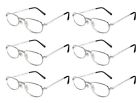 6silvermetal Mr Reading Glasses 1.75