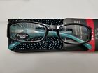 71665401t Icu Eyewear Reading Glasses Black Turquoise Frames Case 078041072690