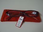 71700302 Icu Eyewear Wavy Line Red And White Reading Glasses With