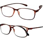 721 Calabria Brown Full Frame Flexie Light Weight Reading Glasses Case