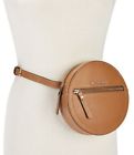 722947001581 Michael Kors Round Pebble Leather Fanny Pack Size