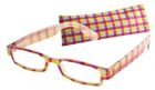7317crystalcheckersfuchsia Reading 23870 Glasses