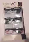 743128 Foster Grant Design Optics Reading Glasses Full Frame Pairs Open