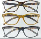 7482139087127fla3 Nine West Premium Reading Glasses Reader Strength Pair Amber Tortoise