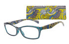 75350406 Icu Avignon Reading Glasses Blue And Yellow 078041138310