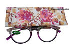 75980603 Icu Eyeware Reading Glasses Purple Floral 078041159896