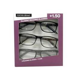765 Auction Hub Llc 193033460542 Design Optics By Foster Grant Full Frame Plastic Classic Reading Glasses 1.50