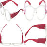 793150333752 Led Reading Glasses Light Lrg Pink Optic By