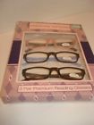 800414457304 Adrienne Vittadini Set Three Pair Premium Reading Glasses New