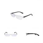819054020533 Rimless Computer Reading Glasses With Half Frame Blue