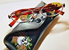 839763005126 Swarovski Inlayed Daniel Crystal Oval Bling Reading Glasses
