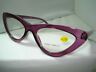 843653114492 Cheaters Reading Glasses Cateye Spring Hinge Purple