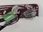 886003054215 Reading Glasses Vera Bradley Blue Brown Turquois Retired Pattern Check Strength