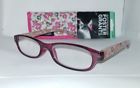 887661108135 Foster Grant Emmy Pink Floral Reading Glasses Glitter
