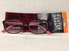 887661456243 Foster Grant Cassandra Wine Plastic Frame Reading Glasses