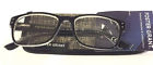 887661542359 Foster Grant Tristan Black Reading Glasses With Case