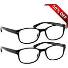 95052black125 Reading Glasses Pack Black Always Have Timeless Look Crystal Clear