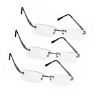 9506-3pk-silver-1.00 Truvision Readers Reading Glasses