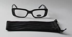 51-20-145 A.j. Morgan 69207 Windward Rectangle Black Reading Reader Glasses 2.00 New