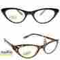 A109 Moxie Readers Womens Slim Cat-eye Spring Hinges Manhattan Reading Glasses Nwt