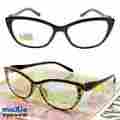 A258 Moxie Bifocal Reading Glasses Womens Attractive Shape Purple Brown Black Sexy Specs