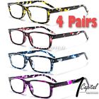 A4078 Seven Capital Pairs Mens Womens Camouflage Spring Hinge Reading Glasses