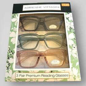 Adrienne Vittadini 800414577613 Designer Reading Glasses 2.50 Eyeglasses- Open Box/unused