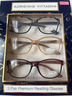 Adrienne Vittadini 800414592050 Designer Reading Glasses 1.50 Brand New Eyeglasses