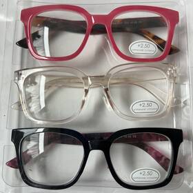Adrienne Vittadini 800414598274 3-pack Premium Reading Glasses Readers 2.50 New Authentic