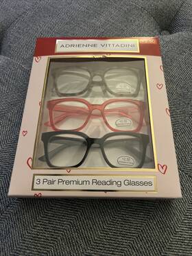 Adrienne Vittadini 800414619924 3 Pair 2.50 Premium Reading Glasses
