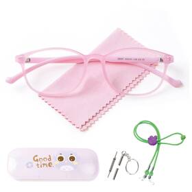 Aetrvohope 692041068189 Ultra-light Blue Light Blocking Glasses With 50-16-138 Clear Pink