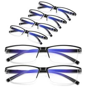 B0f4xmf1t9 Aimisuv 6-pack Mens Reading Glasses Blue Light Blocking Spring Hinge Anti-eyest