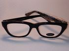 Aj Morgan Black Frame Optical Rx Quality Reading Glasses Case