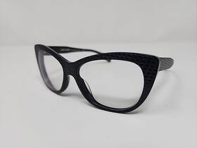 A01346m Alain Mikli / Reading Glasses 52-15 Black With Glitter Cat Eyes Frames