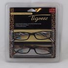 Allure Eyewear Tigress White Zebra Brown Leopard Premium Fashion Reading