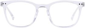 Andwood 738629671836 Blue Light Blocking Glasses Square Crystal Anti-blue Lens